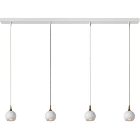 Lampada a sospensione barra FAVORI bianca 4xGU10 Lucide