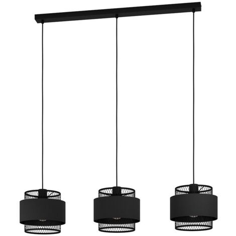 Lampada a sospensione BELLY NERO L: 99 B: 23 H: 110 cm dimmerabile