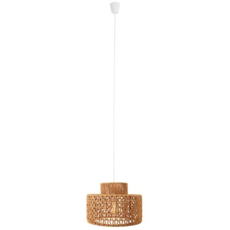 Lampada a sospensione bianca carta Ø40 Maxlight Raffle E27