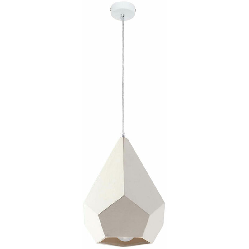 Image of Lampada a sospensione bianca lampada a sospensione bianca lampade da cucina country lampada a sospensione, forma di diamante, progetta tu stesso, 1x