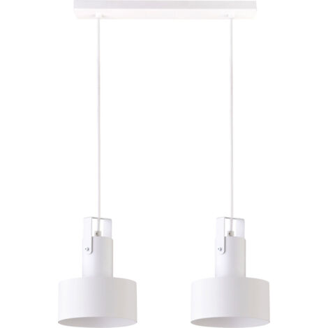Lampada a sospensione bianca Rif Plus 2, 2xE27 Sigma