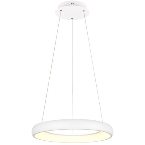 Lampada a sospensione bianca ring Ø62 LED 38W Cardona Trio
