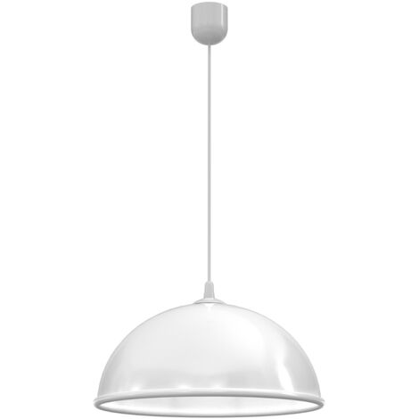 Lampada a sospensione bianca semicircolare E14 15W Luminex