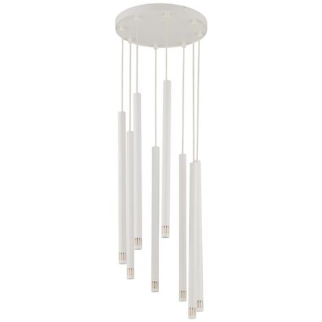 Lampada a sospensione bianca Sopel Laser 8xG9 Sigma