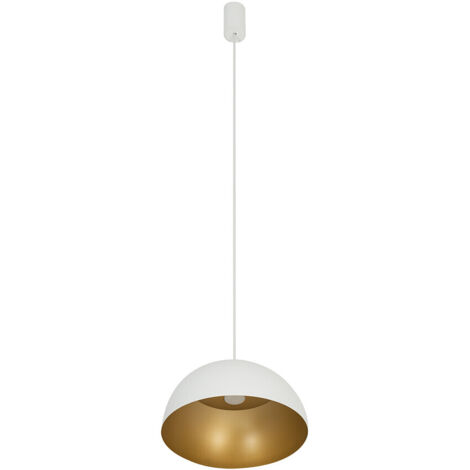 Lampada a sospensione bianco oro Nowodvorski Hemisphere 33cm