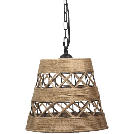 Lampada a sospensione boho ALMA E27 corda 115cm Polux