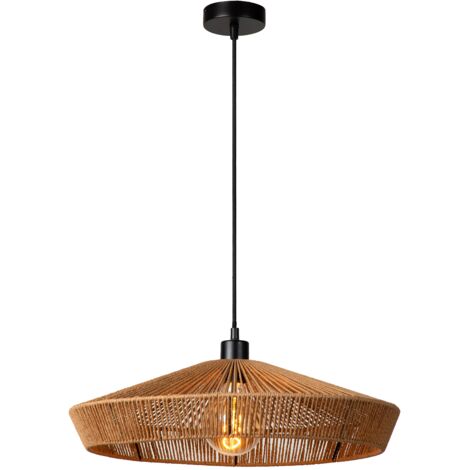 Lampada a sospensione boho carta Ø50 Yunkai E27 Lucide
