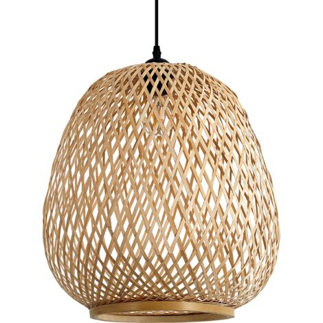 Lampada a sospensione Boho Natural Rattan 1xE27