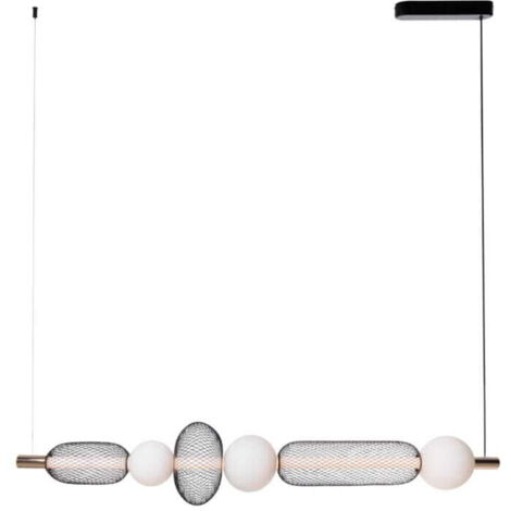 Lampada a sospensione BORA LED 29W nero/oro Maxlight