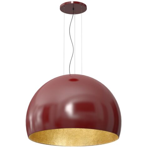 Lampada a sospensione bordeaux oro Ø100 Compo Luminex E27