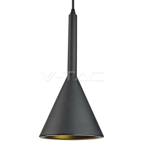 Lampada a sospensione camera da letto illuminazione corridoio ALU lampada a sospensione oro nero Vtac 3869