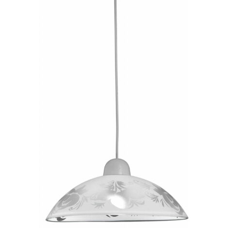 Lampada a sospensione Candellux Beris bianca Ø30 E27