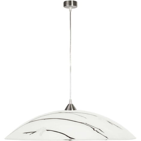 Lampada a sospensione Candellux Braga Ø40 vetro cromo