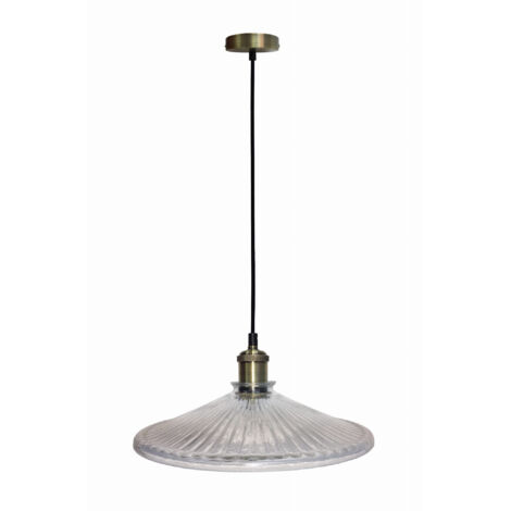 Lampada a sospensione Candellux Chester Ø30 ottone vetro E27