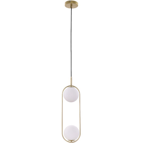 Lampada a sospensione Candellux Cordel ottone 2xG9