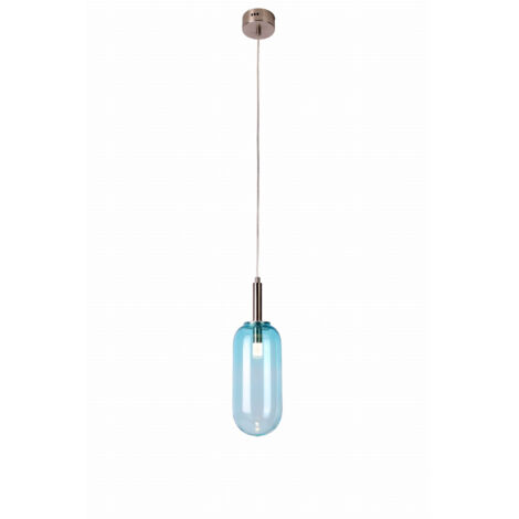 Lampada a sospensione Candellux Fiuggi LED 6W blu Ø13