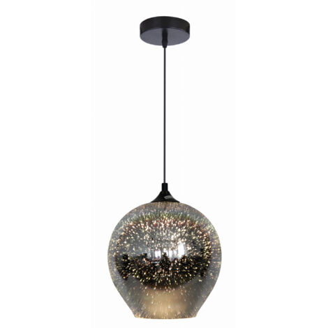 Lampada a sospensione Candellux Galactic nera Ø23 E27