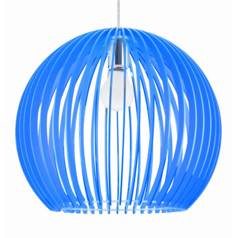 Lampada a sospensione Candellux HAGA Ø36 blu cromata E27