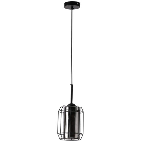 Lampada a sospensione Candellux Jonera nera E27 Ø15
