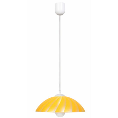 Lampada a sospensione Candellux Kamila Ø34 vetro giallo E27