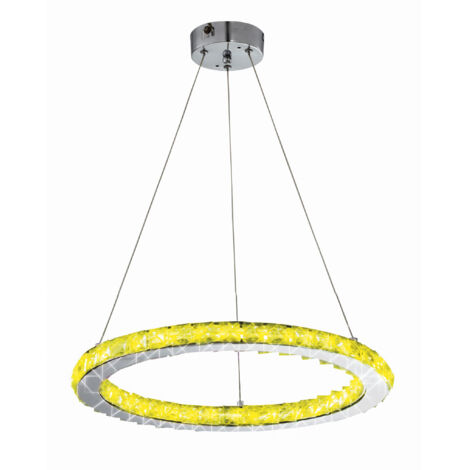 Lampada a sospensione Candellux Lords LED RGB Ø40 cromo
