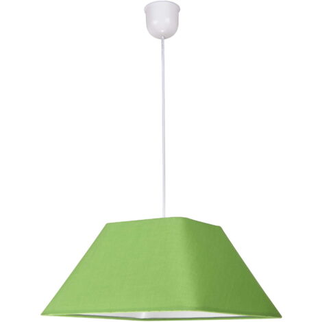 Lampada a sospensione Candellux Robin verde/bianca Ø35 cm