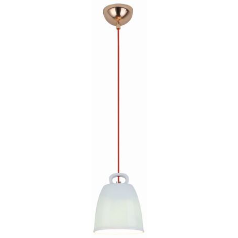 Lampada a sospensione Candellux Sewilla blu rame E27