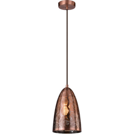 Lampada a sospensione Candellux Sfinks rame Ø20 E27