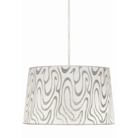 Lampada a sospensione Candellux Tiger Ø40 bianca argento