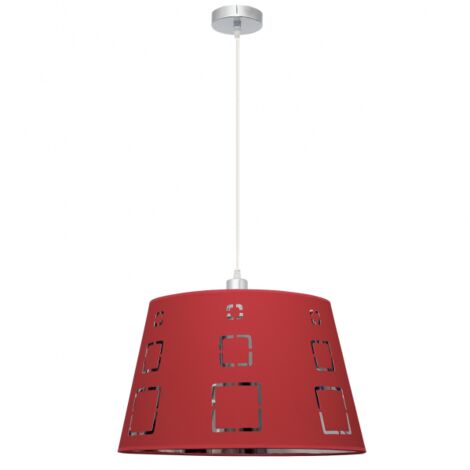 Lampada a sospensione Celaya 1xe27 Rosso Regx40d de FABRILAMP.