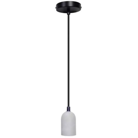 lampada a sospensione cemento grigio 1,5 mt, e27