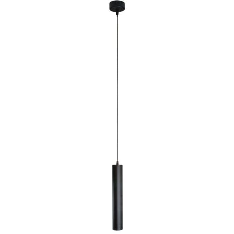 Lampada a sospensione cilindrica 1xGU10 Ari nera
