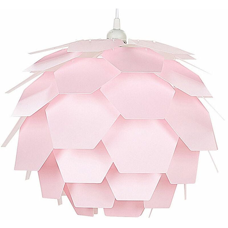 Image of Lampada a Sospensione Moderna a Forma di Fiore in Plastica Rosa Piccola Segre Mini