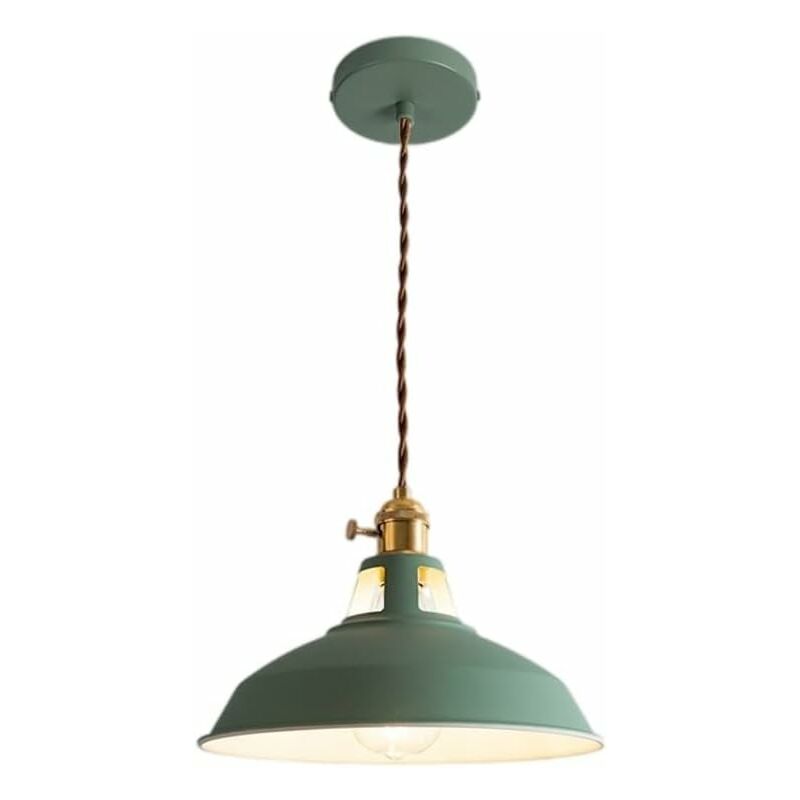 Goeco - Lampada a sospensione colorata industriale...