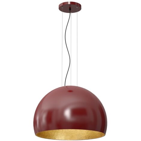 Lampada a sospensione Compo bordeaux oro Ø60 E27 Luminex
