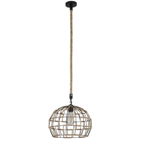 Lampada a sospensione con corda YUTE dede una luce Fabrilamp