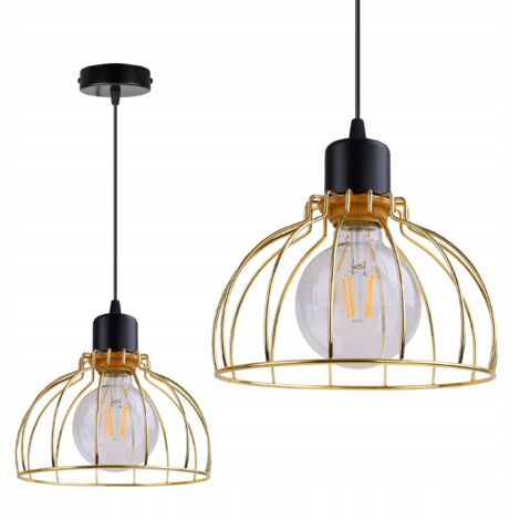 LAMPADA A SOSPENSIONE CON FILO DORATO PER SOFFITTO