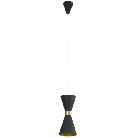 Lampada a sospensione CORNET LED 5W nero/oro Maxlight