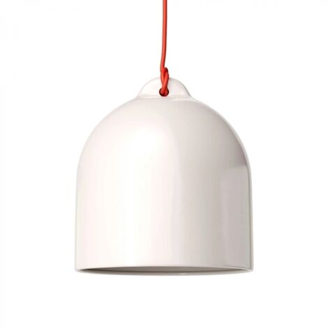 Lampada a Sospensione CREATIVE-CABLES Modello PDM Campana M Bianco Lucido