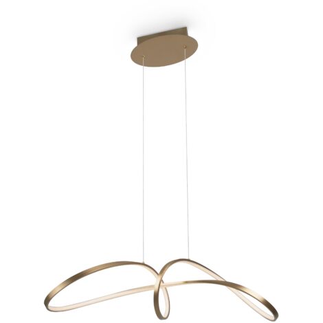 Lampada a sospensione Curve LED 42W oro Maytoni MOD156