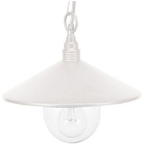 Lampada a Sospensione da Esterno E27 in Alluminio Sovil Bianco