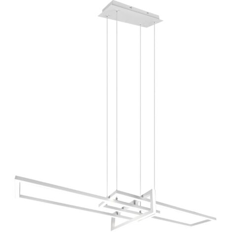 Lampada a Sospensione da Interno a Led in Metallo Bianco Opaco
