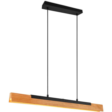 Lampada a Sospensione da Interno a LED in Metallo Nero Opaco