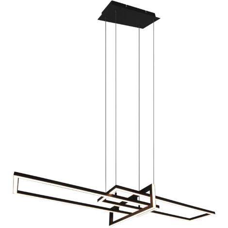 Lampada a Sospensione da Interno a Led in Metallo Nero Opaco