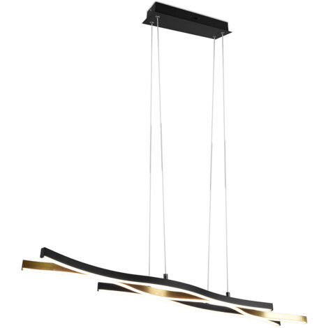 Lampada a Sospensione da Interno a LED in Metallo Ottone Opaco