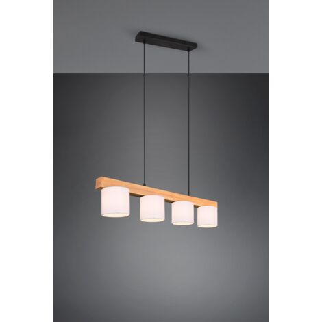 Lampada a Sospensione da Interno E14 in Legno naturale Legno Naturale