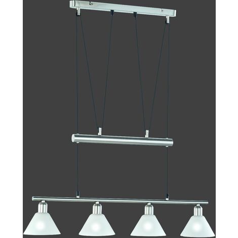 Lampada a Sospensione da Interno  E14 in Metallo Nickel Opaco