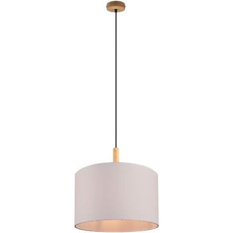 Lampada a Sospensione da Interno E27 in Legno naturale Legno Naturale