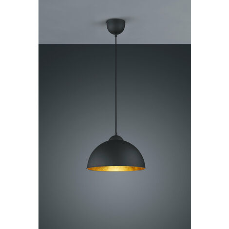 Lampada a Sospensione da Interno  E27 in Metallo Nero