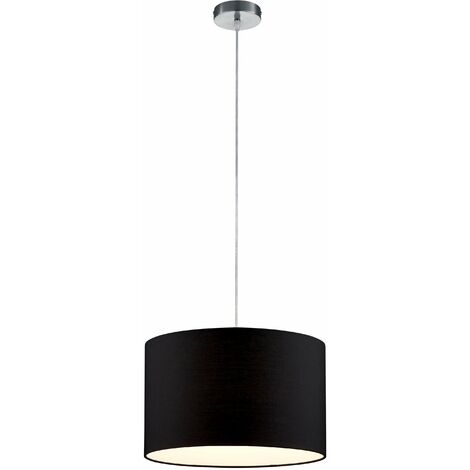 Lampada a Sospensione da Interno E27 in Metallo Nickel Opaco